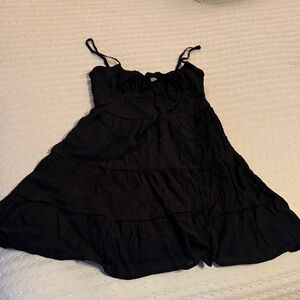 LA Hearts Black Smocked Dress